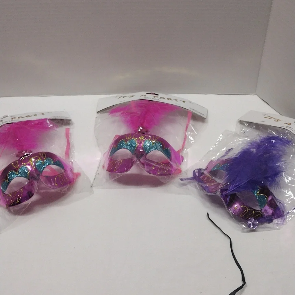 Decorated Masquerade Mask Assorted Lot of 10